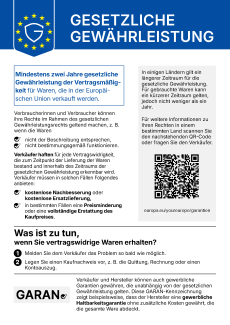 Gewährleistungslabel EU