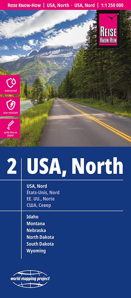 Cover Landkarte USA, Nord