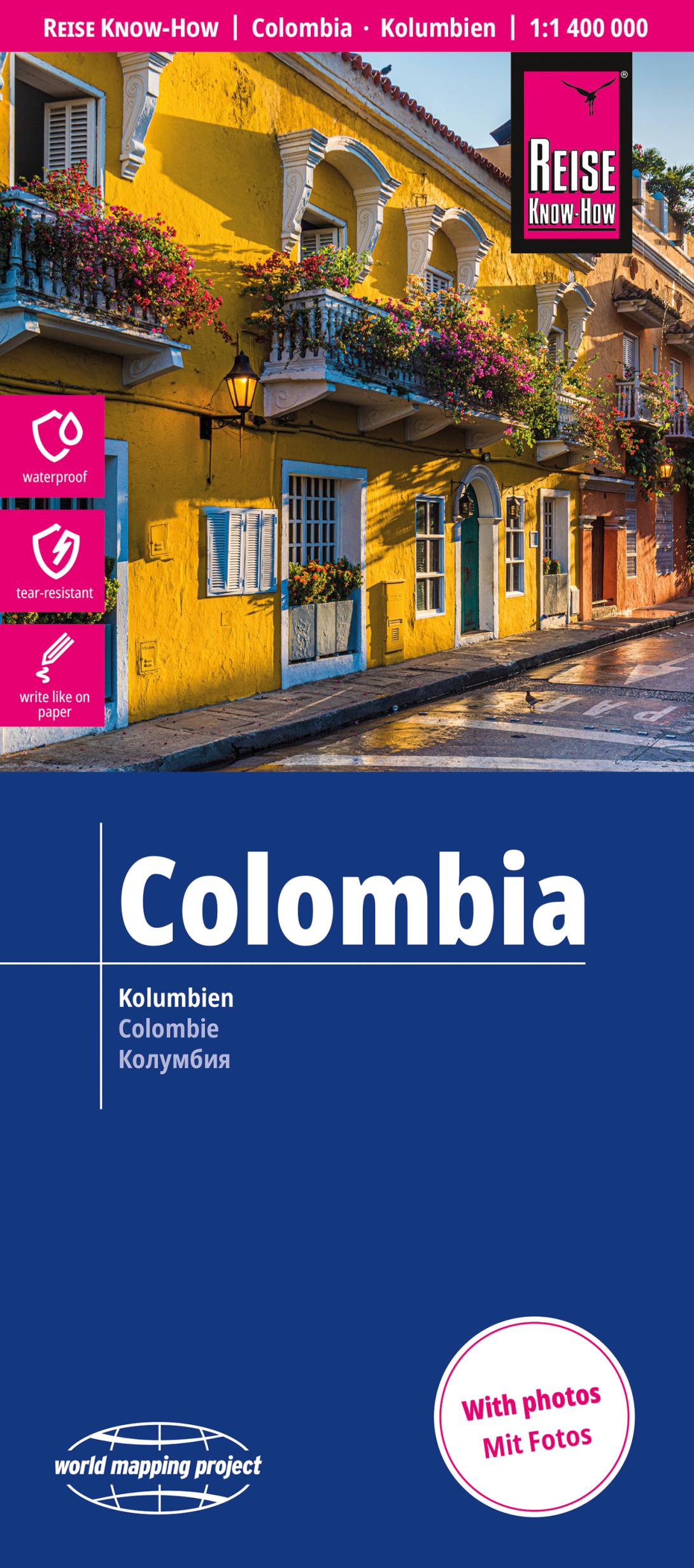 Cover Landkarte Kolumbien